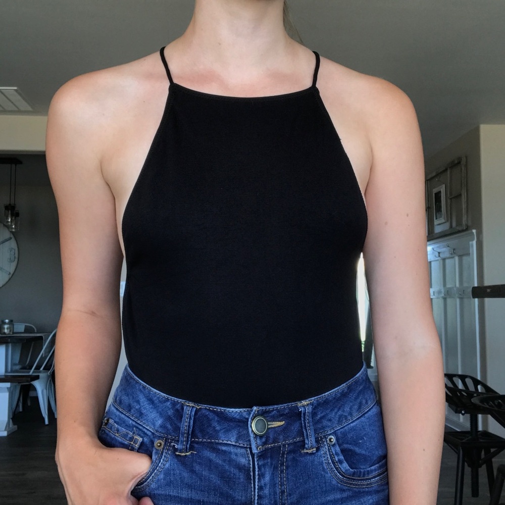 Backless Crisscross Bodysuit